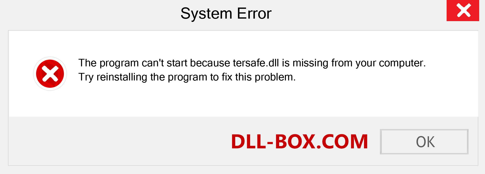  tersafe.dll file is missing?. Download for Windows 7, 8, 10 - Fix  tersafe dll Missing Error on Windows, photos, images